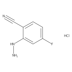 4-Fluoro-2-hydrazinylbenzonitrile hydrochloride Structure