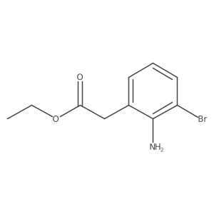 Ethyl 2-(2-amino-3-bromophenyl)acetate Structure