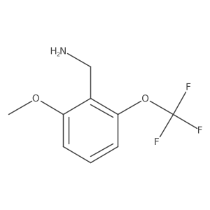 [2-Methoxy-6-(trifluoromethoxy)phenyl]methanamine结构式