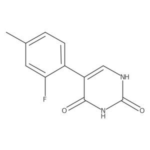(2,4)-Dihydroxy-5-(2-fluoro-4-methylphenyl)pyrimidine Structure