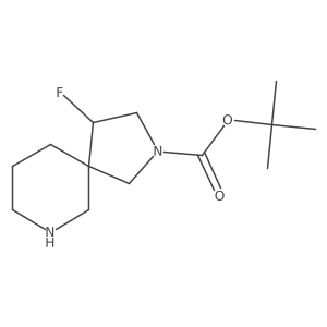tert-Butyl 4-fluoro-2,7-diazaspiro[4.5]decane-2-carboxylate Structure
