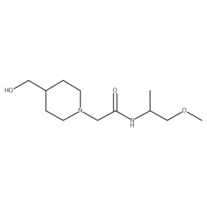 2-(4-(Hydroxymethyl)piperidin-1-yl)-N-(1-methoxypropan-2-yl)acetamide Structure