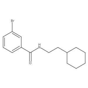3-bromo-N-(2-cyclohexylethyl)benzamide Structure