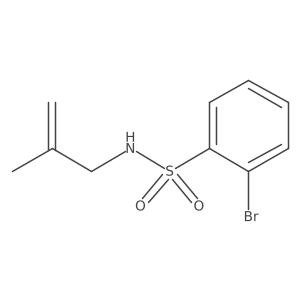 2-bromo-N-(2-methylprop-2-enyl)benzenesulfonamide结构式