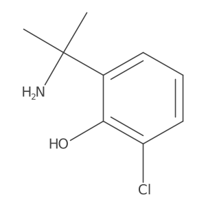 2-(2-Aminopropan-2-yl)-6-chlorophenol结构式