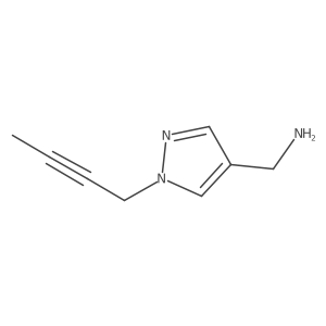 [1-(but-2-yn-1-yl)-1H-pyrazol-4-yl]methanamine Structure