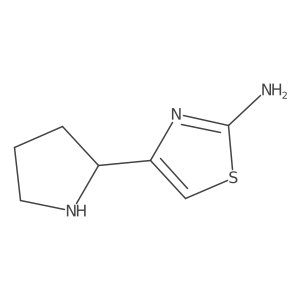 4-[(2S)-pyrrolidin-2-yl]-1,3-thiazol-2-amine Structure