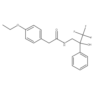 2-(4-ethoxyphenyl)-N-(3,3,3-trifluoro-2-hydroxy-2-phenylpropyl)acetamide Structure