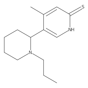 4-Methyl-5-(1-propylpiperidin-2-yl)pyridine-2(1H)-thione结构式