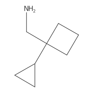 (1-Cyclopropylcyclobutyl)methanamine结构式