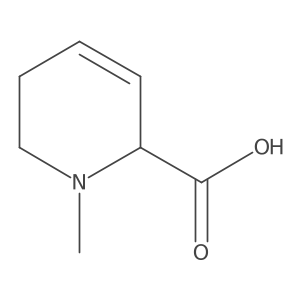 1-Methyl-1,2,5,6-tetrahydropyridine-2-carboxylic acid结构式