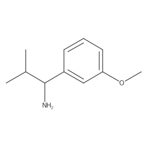 (S)-1-(3-methoxyphenyl)-2-methylpropan-1-amine结构式