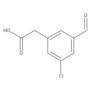 (3-Chloro-5-formylphenyl)acetic acid结构式