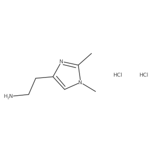 2-(1,2-dimethyl-1H-imidazol-4-yl)ethan-1-amine dihydrochloride结构式