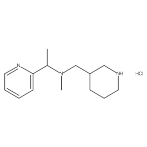 N-methyl-N-(piperidin-3-ylmethyl)-1-(pyridin-2-yl)ethanamine hydrochloride Structure