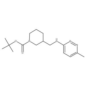tert-Butyl 3-(((6-methylpyridazin-3-yl)amino)methyl)piperidine-1-carboxylate结构式