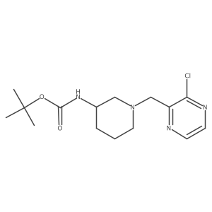 Tert-butyl (1-((3-chloropyrazin-2-yl)methyl)piperidin-3-yl)carbamate Structure