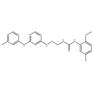 1-(5-Chloro-2-methoxyphenyl)-3-(2-((6-((4-methylpyridin-2-yl)amino)pyrimidin-4-yl)amino)ethyl)urea Structure
