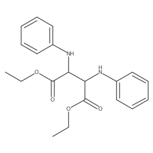 Diethyl 2,3-bis(phenylamino)succinate结构式