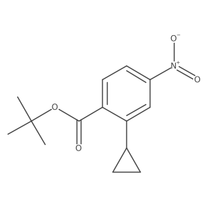 Tert-butyl 2-cyclopropyl-4-nitrobenzoate结构式