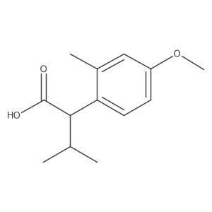 2-(4-Methoxy-2-methylphenyl)-3-methylbutanoic acid结构式