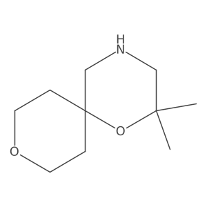 2,2-Dimethyl-1,9-dioxa-4-azaspiro[5.5]undecane结构式