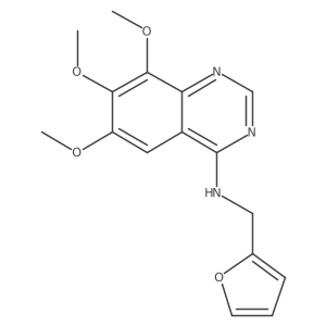 Furan-2-ylmethyl-(6,7,8-trimethoxy-quinazolin-4-yl)-amine结构式