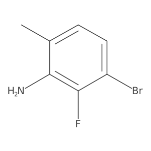 3-Bromo-2-fluoro-6-methylaniline结构式