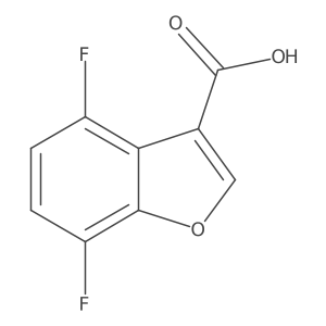 4,7-Difluoro-1-benzofuran-3-carboxylic acid结构式
