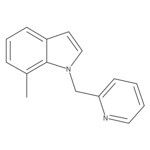 7-Methyl-1-(pyridin-2-ylmethyl)-1H-indole结构式