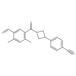 4-(1-(5-Formyl-2,4-dimethylbenzoyl)azetidin-3-yl)benzonitrile Structure