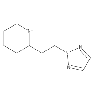 2-[2-(2H-1,2,3-Triazol-2-yl)ethyl]piperidine Structure