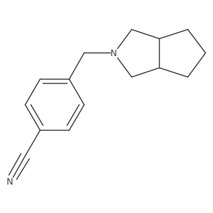 4-({Octahydrocyclopenta[c]pyrrol-2-yl}methyl)benzonitrile Structure
