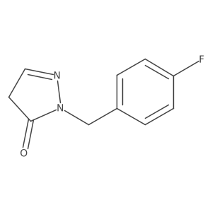 2-[(4-fluorophenyl)methyl]-4H-pyrazol-3-one结构式
