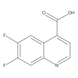 6,7-Difluoroquinoline-4-carboxylic acid Structure