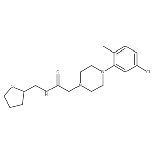 2-[4-(5-chloro-2-methylphenyl)piperazin-1-yl]-N-[(oxolan-2-yl)methyl]acetamide Structure