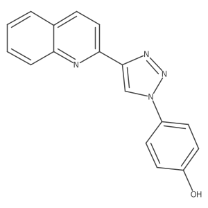 4-[4-(Quinolin-2-Yl)-1h-1,2,3-Triazol-1-Yl]phenol Structure