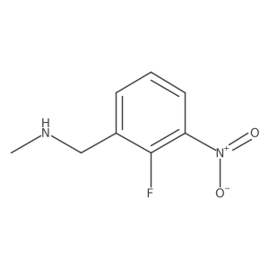 [(2-Fluoro-3-nitrophenyl)methyl](methyl)amine结构式