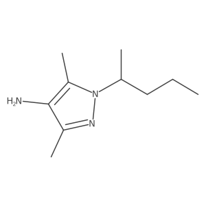 3,5-Dimethyl-1-(pentan-2-yl)-1H-pyrazol-4-amine Structure