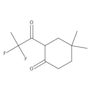 2-(2,2-Difluoropropanoyl)-4,4-dimethylcyclohexan-1-one结构式
