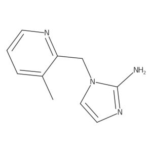 1-[(3-methylpyridin-2-yl)methyl]-1H-imidazol-2-amine结构式
