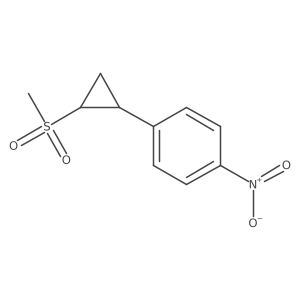 1-(2-(Methylsulfonyl)cyclopropyl)-4-nitrobenzene结构式