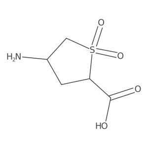 4-Amino-1,1-dioxo-1lambda6-thiolane-2-carboxylic acid结构式