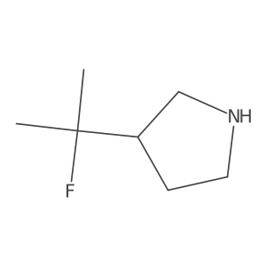 3-(2-Fluoropropan-2-yl)pyrrolidine Structure