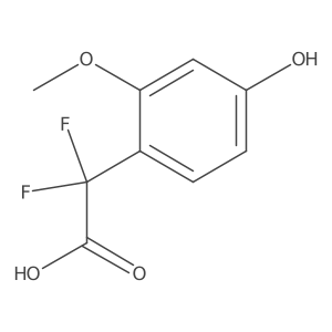 2,2-Difluoro-2-(4-hydroxy-2-methoxyphenyl)acetic acid Structure