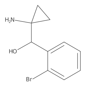 (1-Aminocyclopropyl)(2-bromophenyl)methanol Structure
