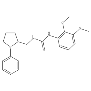1-(2,3-Dimethoxyphenyl)-3-[(1-phenylpyrrolidin-2-yl)methyl]urea结构式