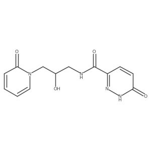 N-(2-hydroxy-3-(2-oxopyridin-1(2H)-yl)propyl)-6-oxo-1,6-dihydropyridazine-3-carboxamide结构式