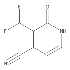 3-(Difluoromethyl)-2-hydroxyisonicotinonitrile Structure