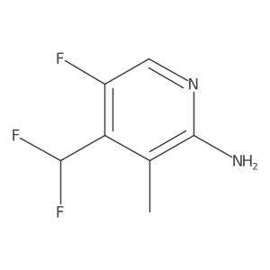 4-(Difluoromethyl)-5-fluoro-3-methylpyridin-2-amine结构式